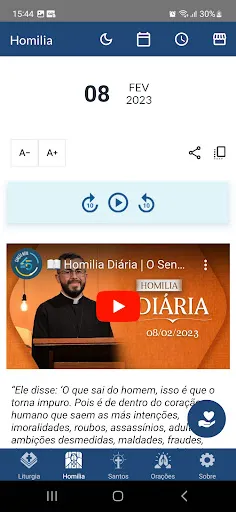 Скриншот 4 — Liturgia Diária - Canção Nova