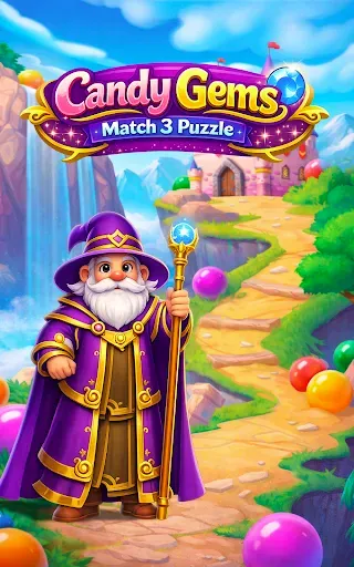 Скриншот 3 — Candy Gems: Match 3 Puzzle