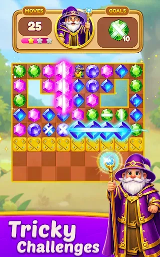 Скриншот 4 — Candy Gems: Match 3 Puzzle