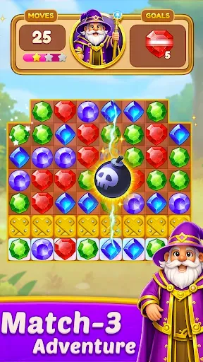 Скриншот 8 — Candy Gems: Match 3 Puzzle