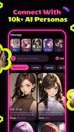 Скриншот 2 — CandyGF: Your Sweet AI Crush