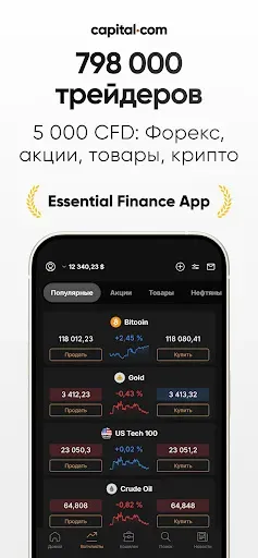 Скриншот 2 — Онлайн Брокер - Capital.com