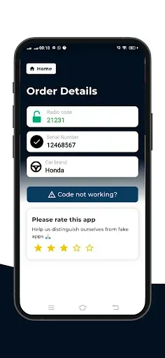Скриншот 2 — Honda Radio Code Generator
