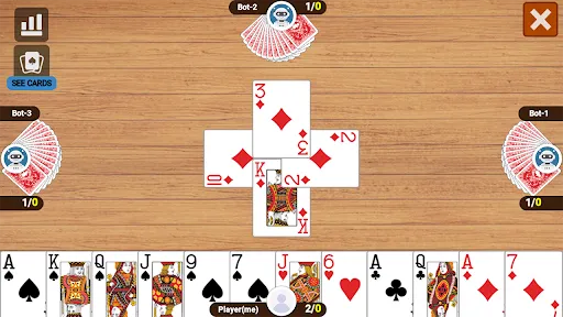 Скриншот 1 — Callbreak Overcall: Card Game