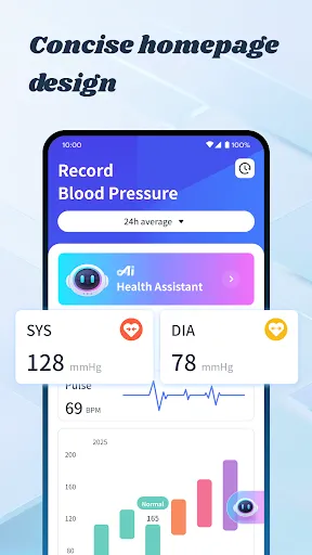 Скриншот 1 — Blood Pressure Care: AI Helper