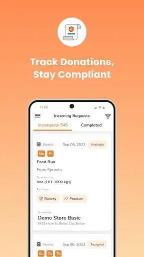 Скриншот 4 — Careit Food Donation & Rescue