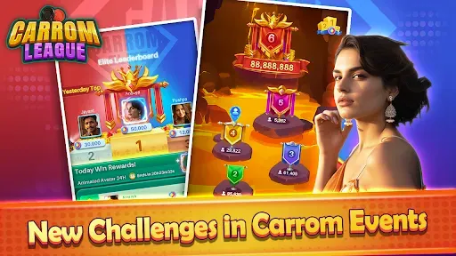 Скриншот 2 — Carrom League: Friends Online