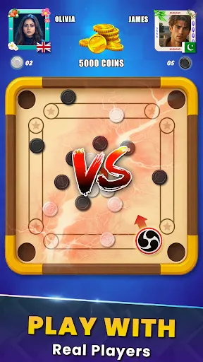 Скриншот 2 — Carrom Online Multiplayer Game