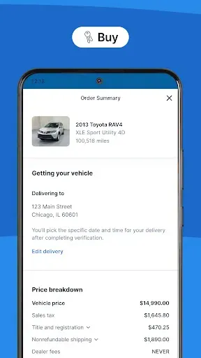 Скриншот 5 — Carvana: Buy/Sell Used Cars