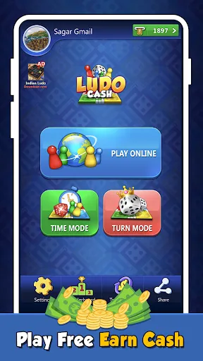 Скриншот 1 — Ludo Cash - Money Earning App