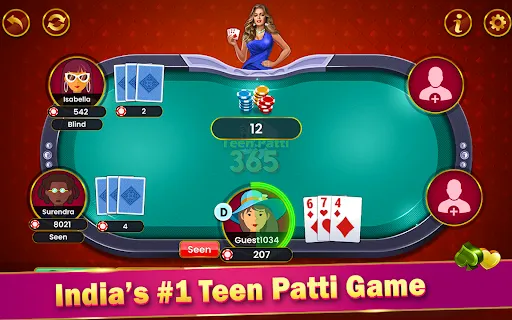 Скриншот 3 — Teen Patti 365 Real Game