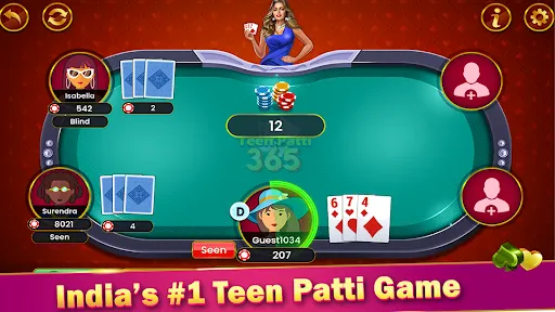 Скриншот 5 — Teen Patti 365 Real Game