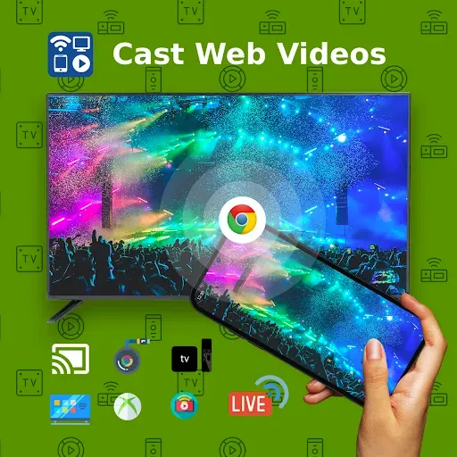 Скриншот 1 — Cast to TV+ Chromecast Roku TV