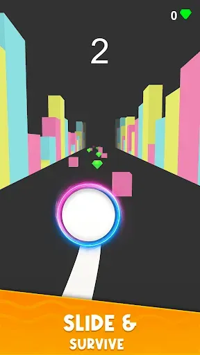 Скриншот 4 — 3D Ball Catch Up - Racing Ball