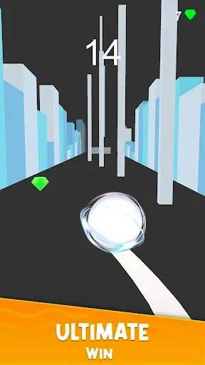 Скриншот 8 — 3D Ball Catch Up - Racing Ball
