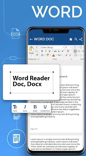 Скриншот 1 — Читалка Docx и офис Word