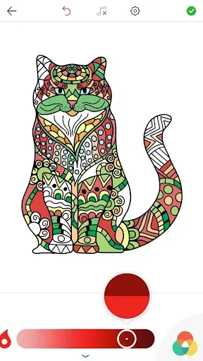 Скриншот 5 — Кошки Раскраски для Взрослых