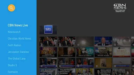 Скриншот 1 — CBN News for Android TV