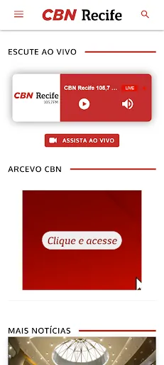Скриншот 3 — CBN Recife - 105,7 FM