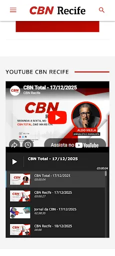 Скриншот 5 — CBN Recife - 105,7 FM