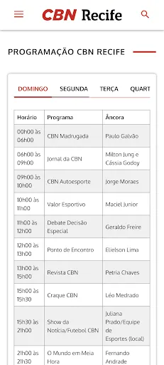 Скриншот 8 — CBN Recife - 105,7 FM