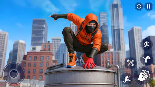 Скриншот 1 — Flying Spider Hero City Action