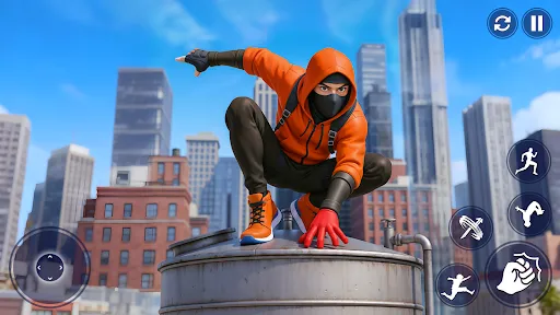 Скриншот 6 — Flying Spider Hero City Action