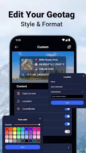 Скриншот 3 — MeShot: GPS Camera & Geo Stamp