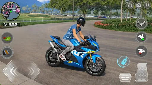 Скриншот 1 — Real Bike Driving Racing Games