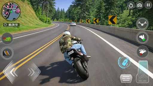 Скриншот 3 — Real Bike Driving Racing Games