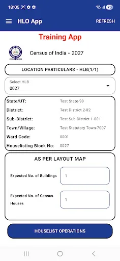 Скриншот 1 — Census 2027-Houselist Training