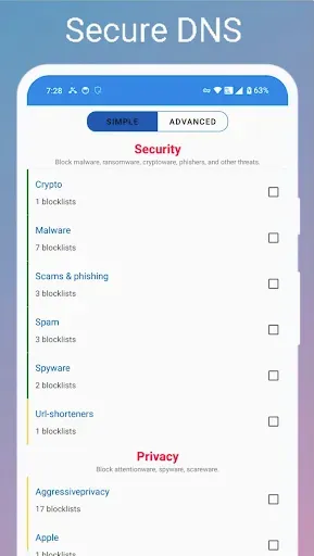 Скриншот 6 — Rethink: DNS + Firewall + VPN