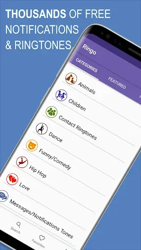 Скриншот 1 — Ringo Ringtones Notifications