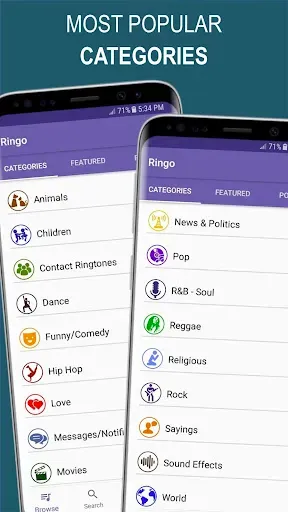 Скриншот 2 — Ringo Ringtones Notifications