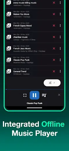 Скриншот 2 — Загрузчик музыки в формате MP3