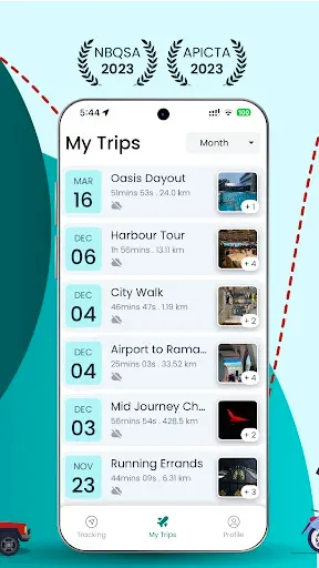 Скриншот 2 — Track My Journey - Travel Log