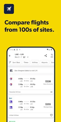 Скриншот 2 — Cheapflights: Flights & Hotels