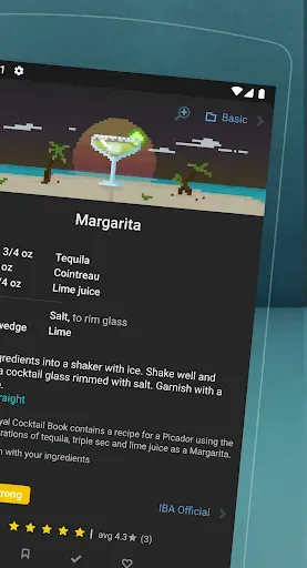 Скриншот 2 — Mixel: Cocktail Recipes & Bar