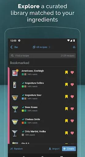 Скриншот 5 — Mixel: Cocktail Recipes & Bar
