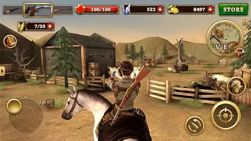 Скриншот 1 — Огонь с Запада West Gunfighter