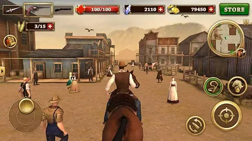 Скриншот 2 — Огонь с Запада West Gunfighter