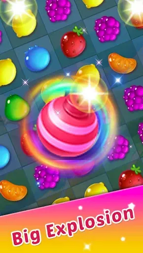 Скриншот 1 — Fruit Gems Classic - Match 3