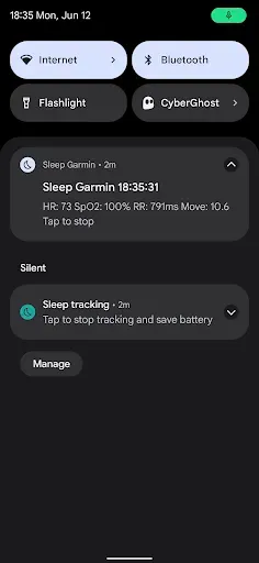 Скриншот 5 — Garmin Sleep Advanced