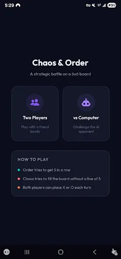 Скриншот 1 — Chaos and Order - Two Player