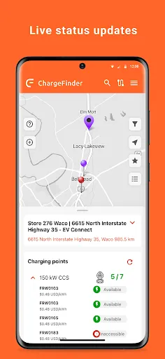 Скриншот 4 — ChargeFinder: EV Charging