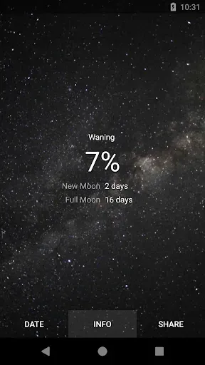 Скриншот 2 — MOON - Current Moon Phase