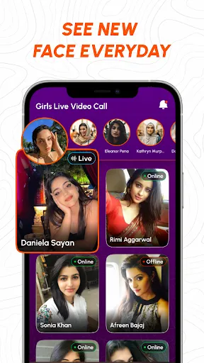 Скриншот 2 — Girls Live Video Call