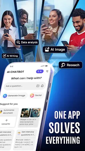 Скриншот 1 — AI Chat: Ask AI Chat Anything