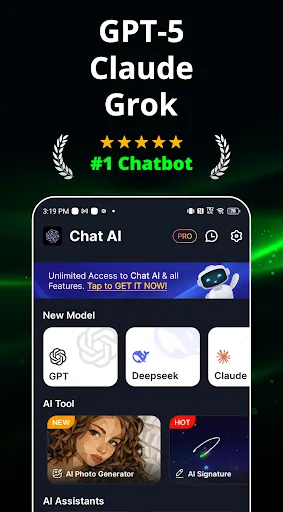 Скриншот 1 — AI Chat & Photo Creator App