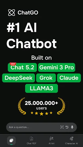 Скриншот 1 — ChatGO: AI Chatbot на Русском